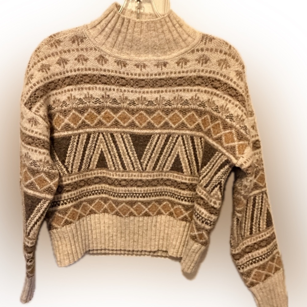 Marled Wool Blend Sweater